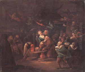 The Temptation Of Saint Anthony by Egbert Van Heemskerck