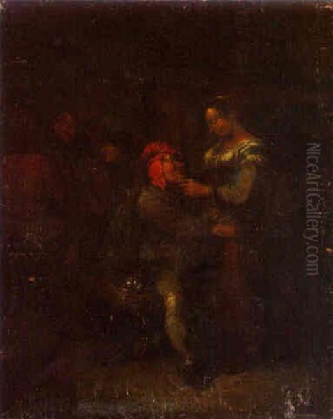 Boors Carousing In An Interior - view 1