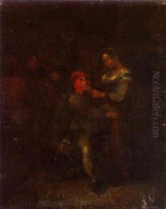 Boors Carousing In An Interior