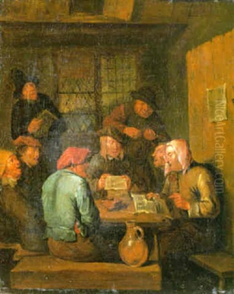 Boers Singing In A Tavern Interior - view 1