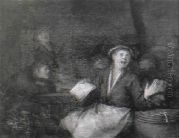 Peasants Singing In A Tavern Interior - view 1