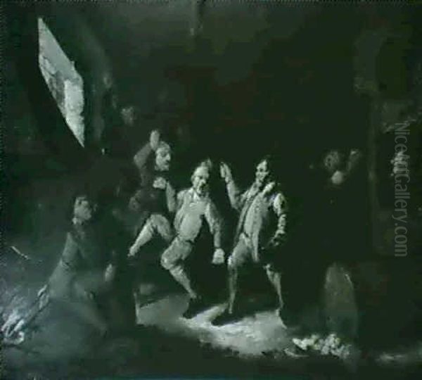 Peasants Fighting In An Interior - view 1