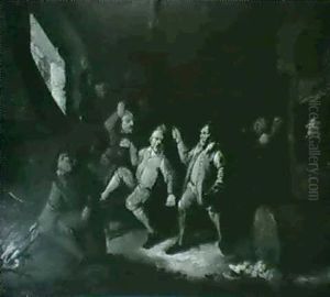 Peasants Fighting In An Interior