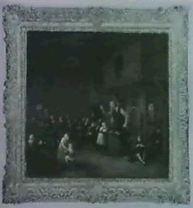 A Schoolroom by Egbert Van Heemskerck