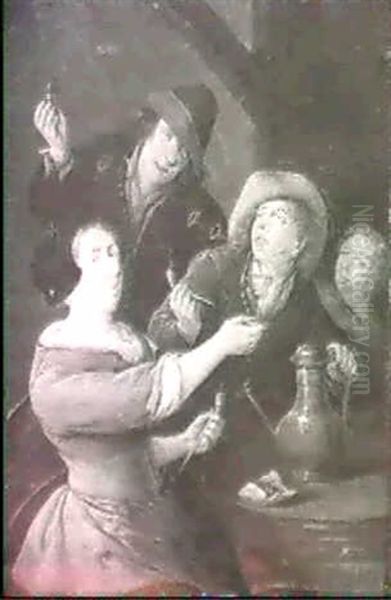 Boors Merrymaking In An Interior - view 1