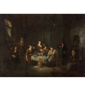 Gesellige Tischgesellschaft by Egbert van Heemskerck the Younger