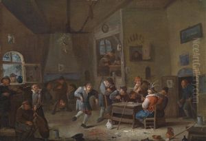 Wirtshausinterieur by Egbert van Heemskerck the Younger