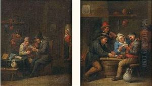 Scene De Taverne (+ Another; Pair)