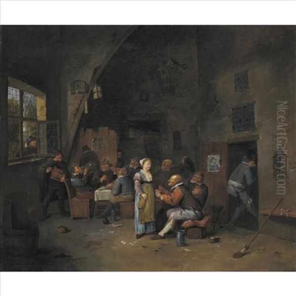 Boors Carousing And Eating In A Tavern - view 1