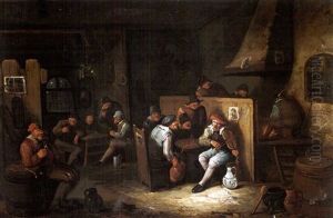 Gesellschaft In Einem Interieur by Egbert van Heemskerck the Younger