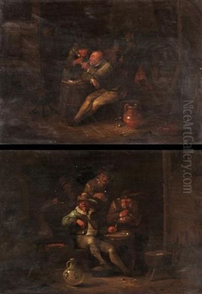 Tavern Interiors (pair) - view 1