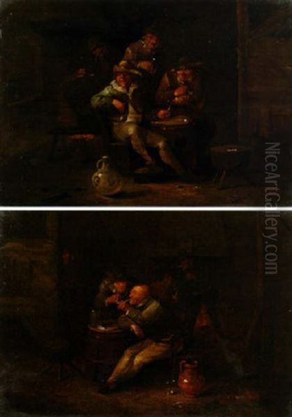 Topers In A Tavern Interior - view 1