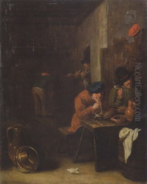 Zwei Raucher Im Wirtshaus - view 1