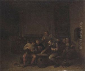 Bauern In Der Schenke by Egbert van Heemskerck the Younger