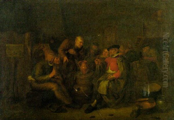 Bauern In Der Schenke Beim Rauchen Und Zechen - view 1