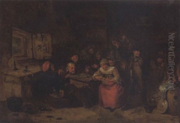 Interior With Peasants At A Repast - view 1