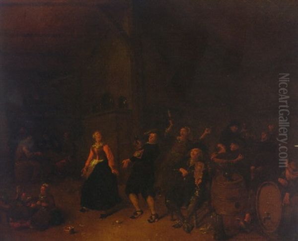 Peasants Dancing In An Inn - view 1