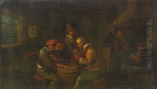 Boors, Playing At Cards In An Inn - view 1