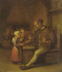 In Der Dorfschule by Egbert van Heemskerck the Younger