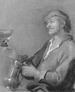Le Joyeux Buveur Au Verre Rhomer by Egbert van Heemskerck the Younger