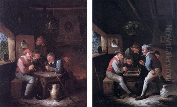 An Interior With Boers Carousing At A Table - view 1