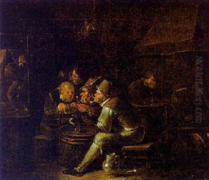 Pesants Drinking In A Tavern by Egbert van Heemskerck the Younger
