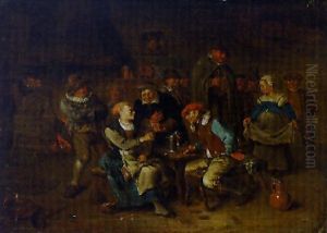 Peasants Merrymaking In A Tavern by Egbert van Heemskerck the Younger