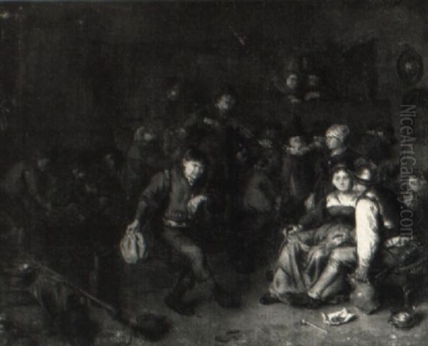Peasants Carousing In A Tavern - view 1