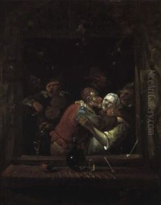 Paysans Festoyant by Egbert van Heemskerck the Younger