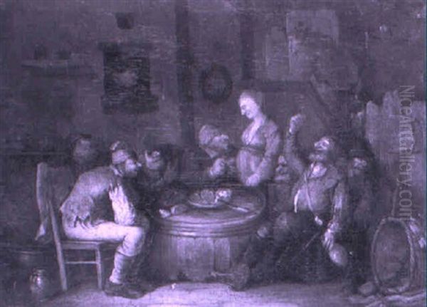 Peasant Accosting A Servant Maid In A Tavern - view 1