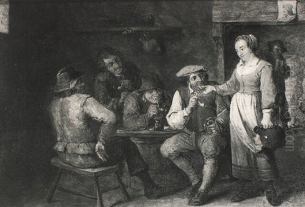 Peasants Carousing In A Tavern - view 1