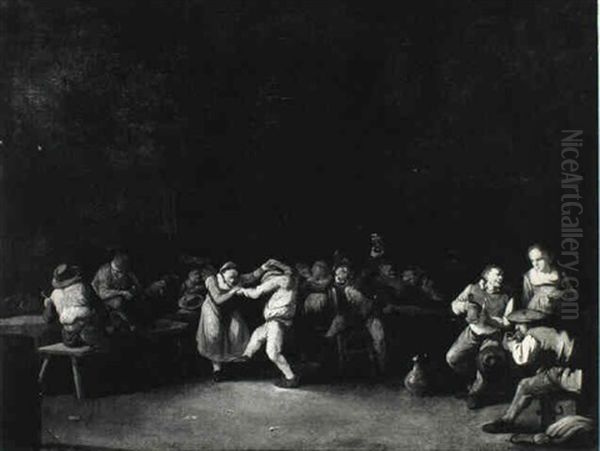 Tavern Interior With Peasants Making Merry - view 1