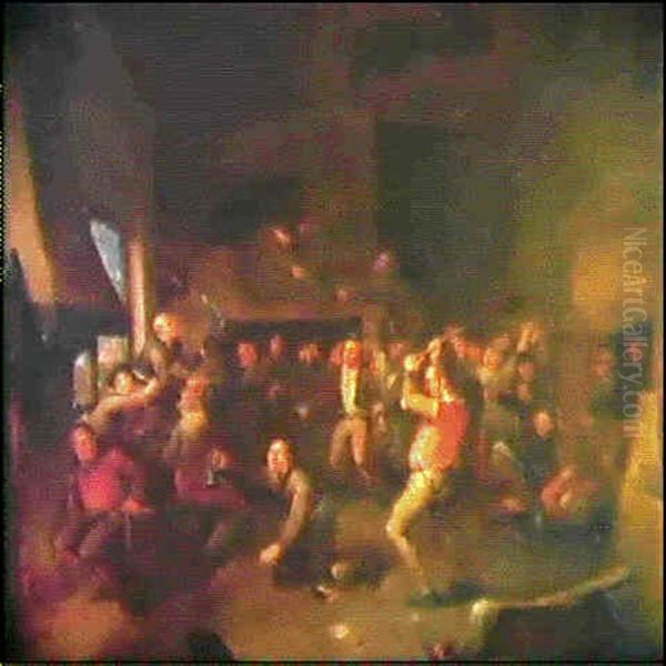 Rixe De Paysans Dans Une Taverne - view 1