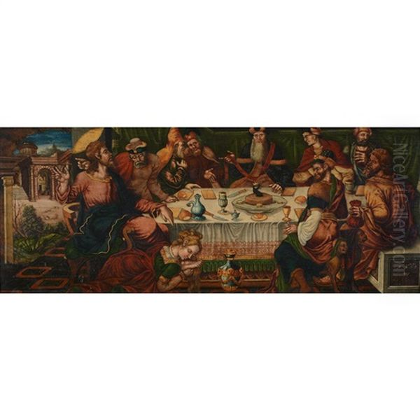 The Last Supper; The Magdalene Washing Christ's Feet - view 1