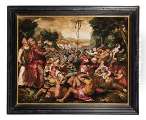Mose E Il Serpente by Maerten Jacobsz van Heemskerck