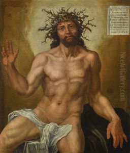 Christ As The Man Of Sorrows by Maerten Jacobsz van Heemskerck