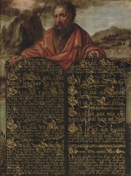 Moses With The Tablets Of The Law, The Golden Calf Beyond - view 1