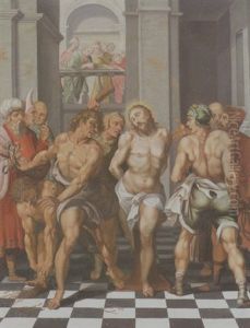 Die Gieselung Christi by Maerten Jacobsz van Heemskerck