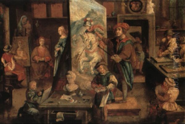 The Interior Of An Artist's Studio - view 1