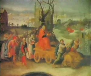 Bacchus Symbolising The Month Of September   Saturn Symbolising The Month Of December