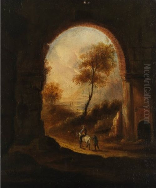 Reiter In Tiefer Landschaft - view 1