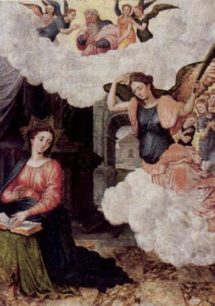 Maria Verkundigung Mit Gottvater Und Adorierenden Engeln - view 1