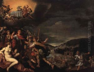 Der Anbruch Des Goldenen Zeitalters by Lucas de Heere