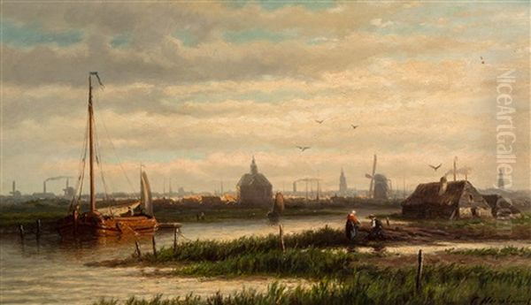 Panoramic View On A City Gate Of Amsterdam - view 1