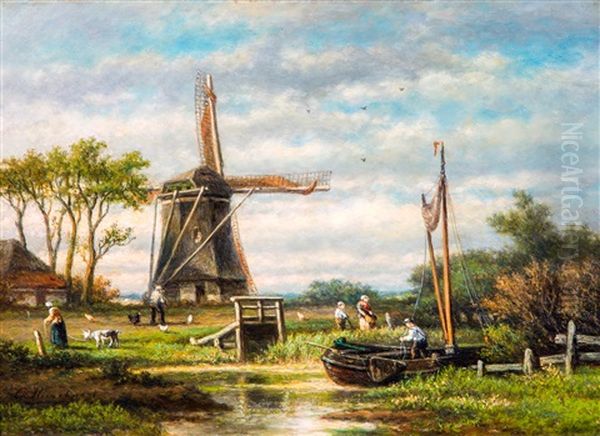 Polderlandschap Met Molen - view 1