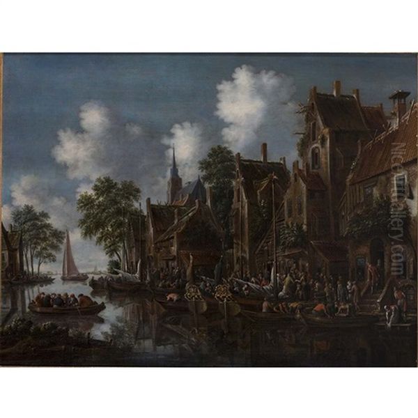 Navires Hollandais Accostant - view 1