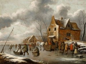 Wintertag Auf Dem Eis by Thomas Heeremans