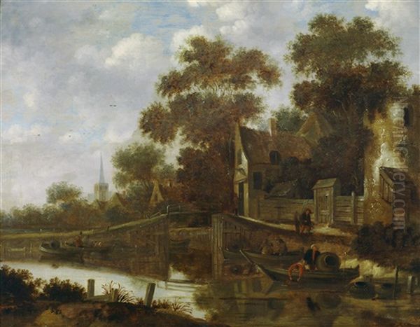 Hollandische Kanallandschaft - view 1