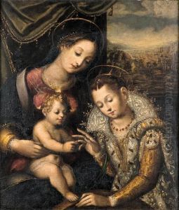 Il Matrimonio Mistico Di Santa Caterina D'alessandria by Benedetto Bandiera