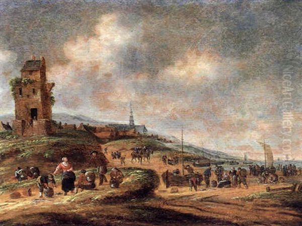 Fischmarkt An Der Kuste Von Egmont(?) - view 1